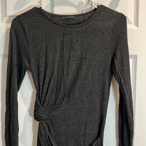 Zara W&B Long Sleeves Mini Dresses